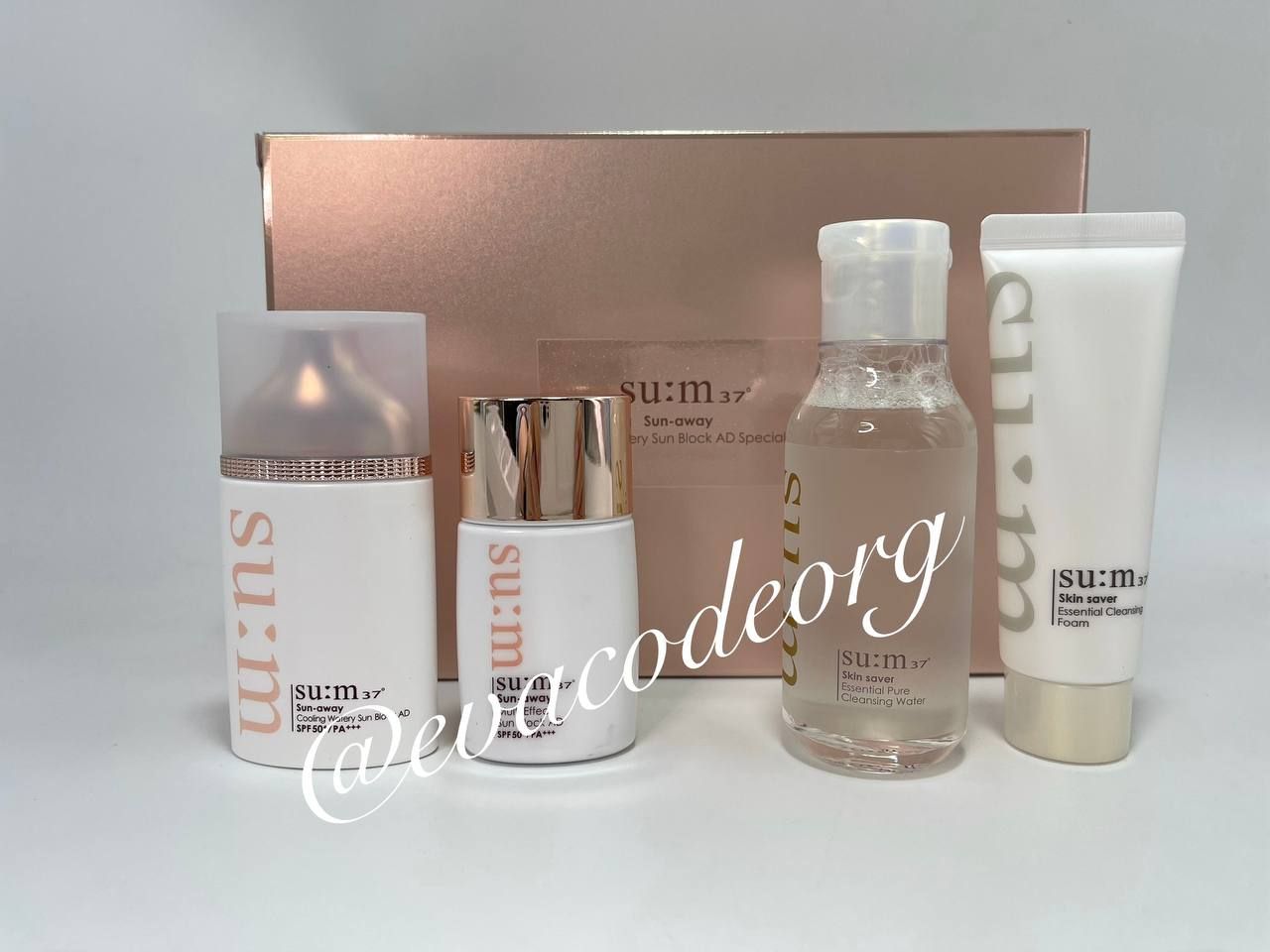 SU:M37 Sun-away Cooling Watery Sun Block AD 50+35 ml Special Set (вес 400 гр)