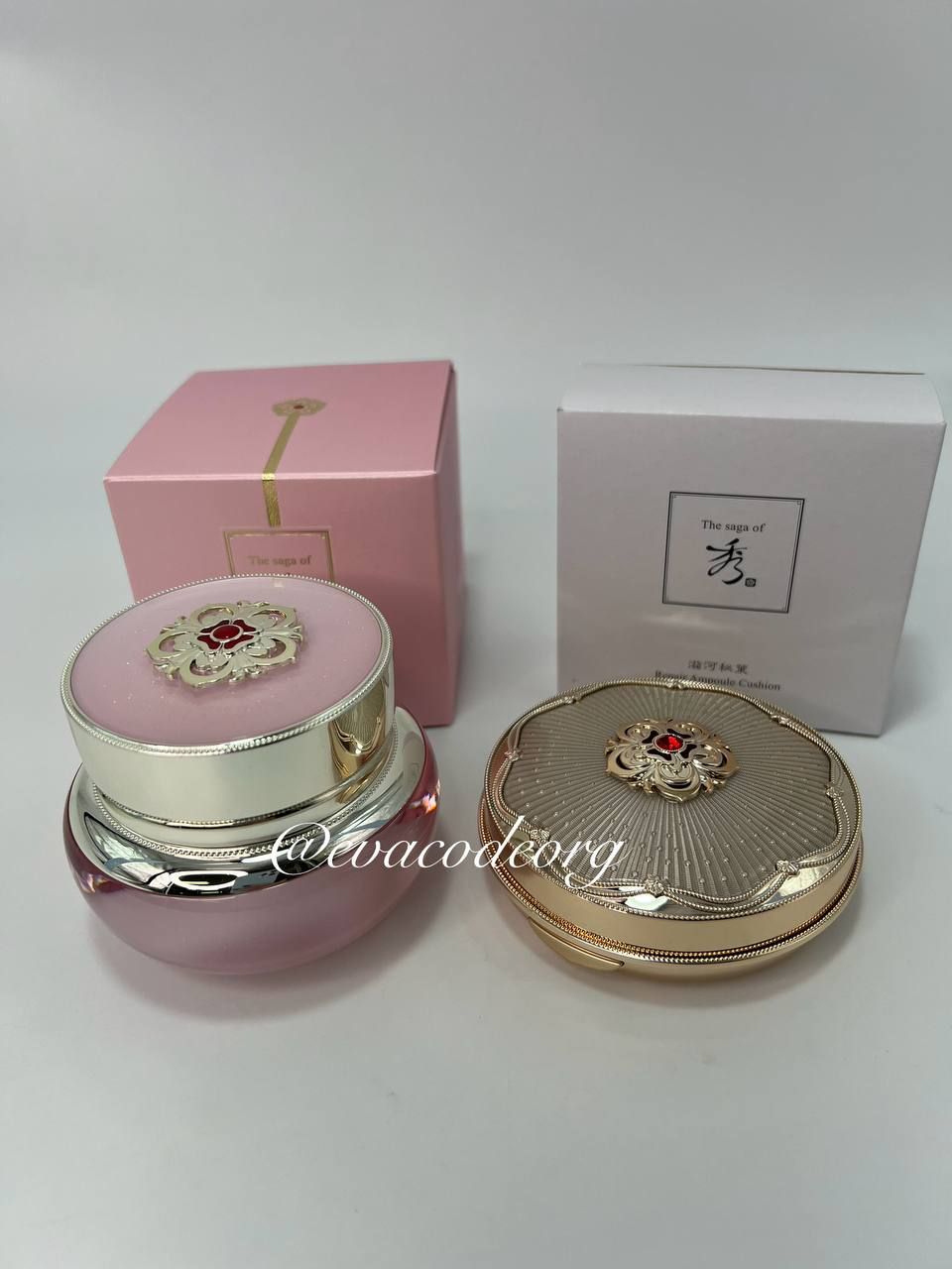 The saga of Xiu Sunhyeyun Soo Yun Cream Set c Repair Ampoule Cushion (вес 450 гр)