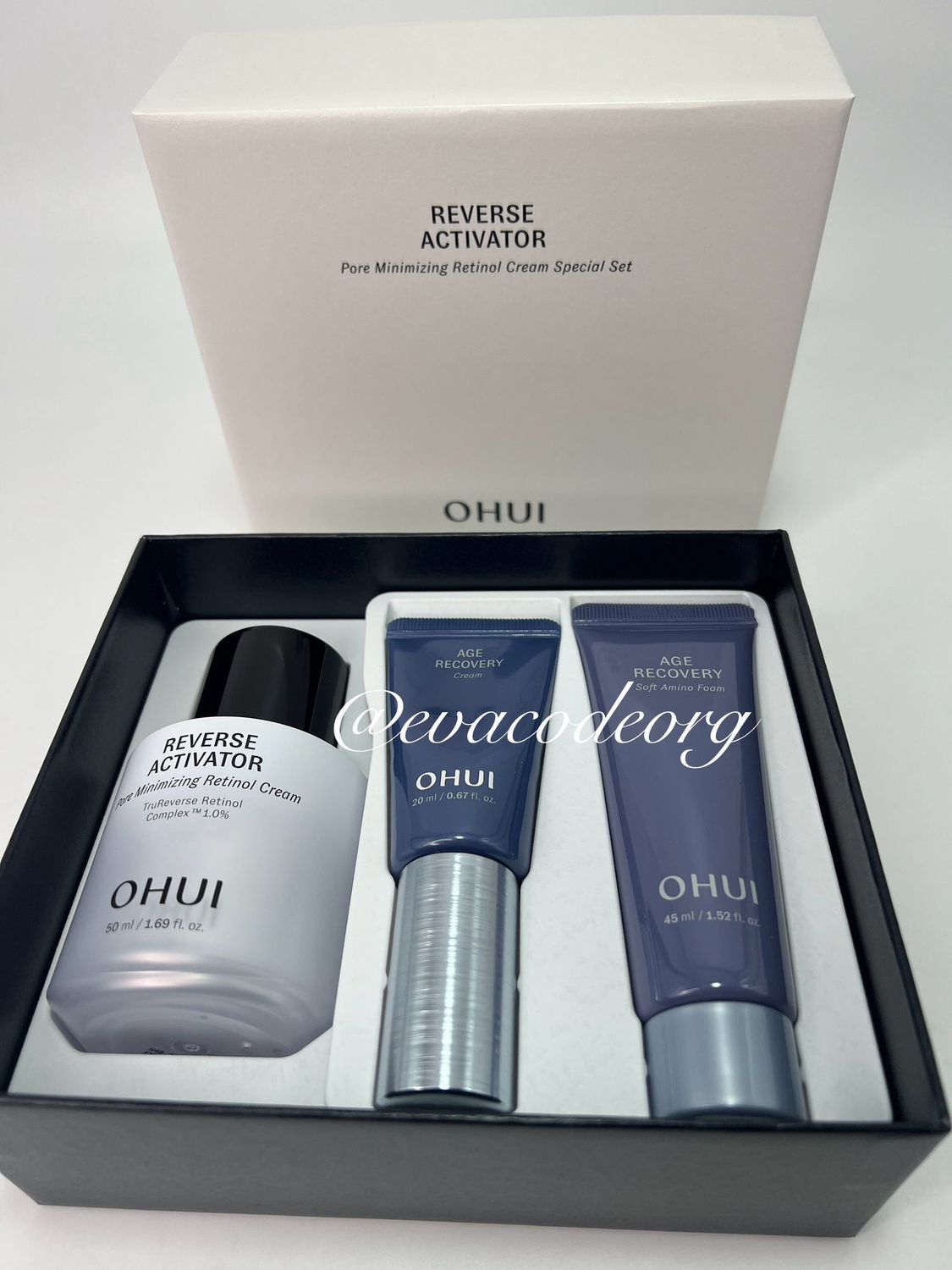 O HUI REVERSE ACTIVATOR Pore Minimizing Retinol Cream Special Set (470 гр)