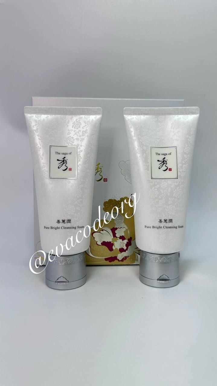 The saga of Xiu Pure White Cleansing Foam 2*180 мл Special Set (вес 540 гр)