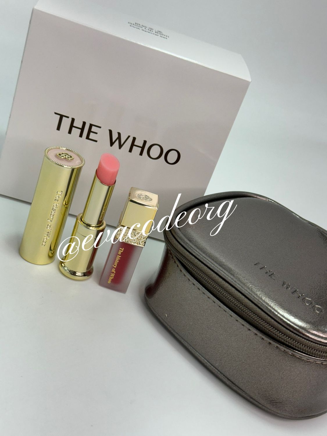 The History of Whoo Gongjinhyang: Mi Glow Lip Balm PINK Special Set (вес 150 гр)