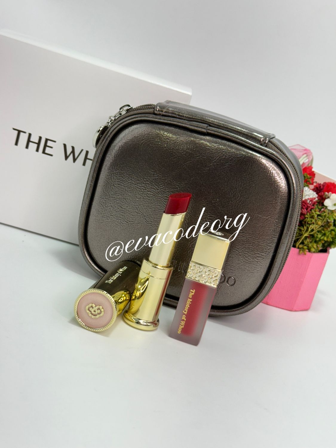 The History of Whoo Gongjinhyang: Mi Glow Lip Balm WINE RED Special Set (вес 150 гр)