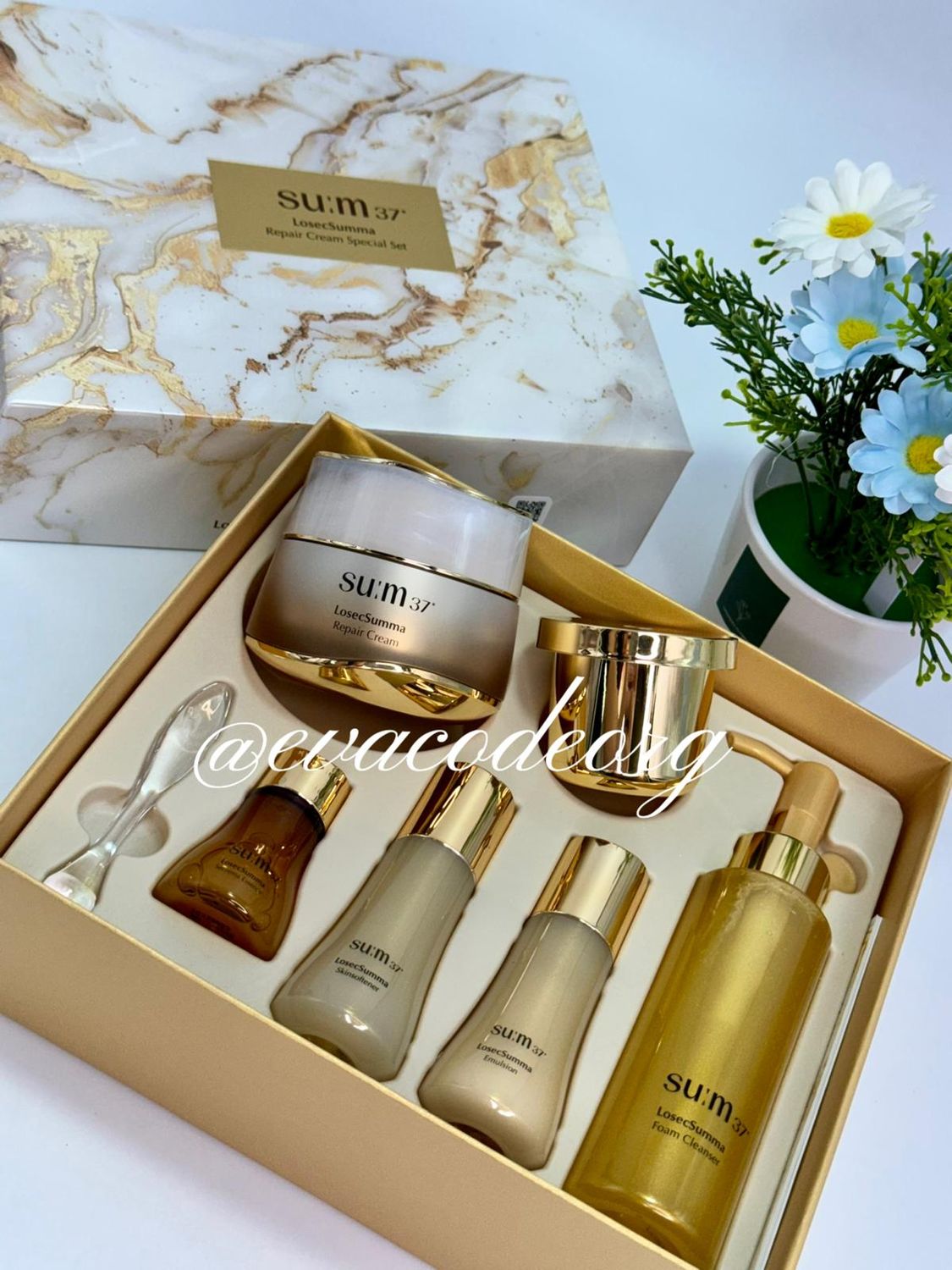 SU:M37 LosecSumma Repair Cream Special Set крем для лица 50 + 50 мл (вес 860 гр)
