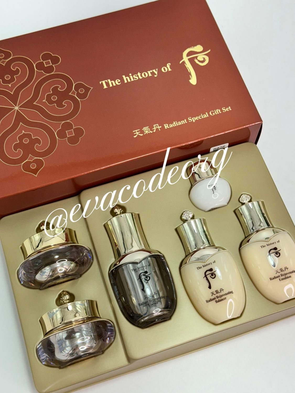 The History of Whoo Cheongidan Radiance 6pcs Special Gift Set (вес 330 гр)