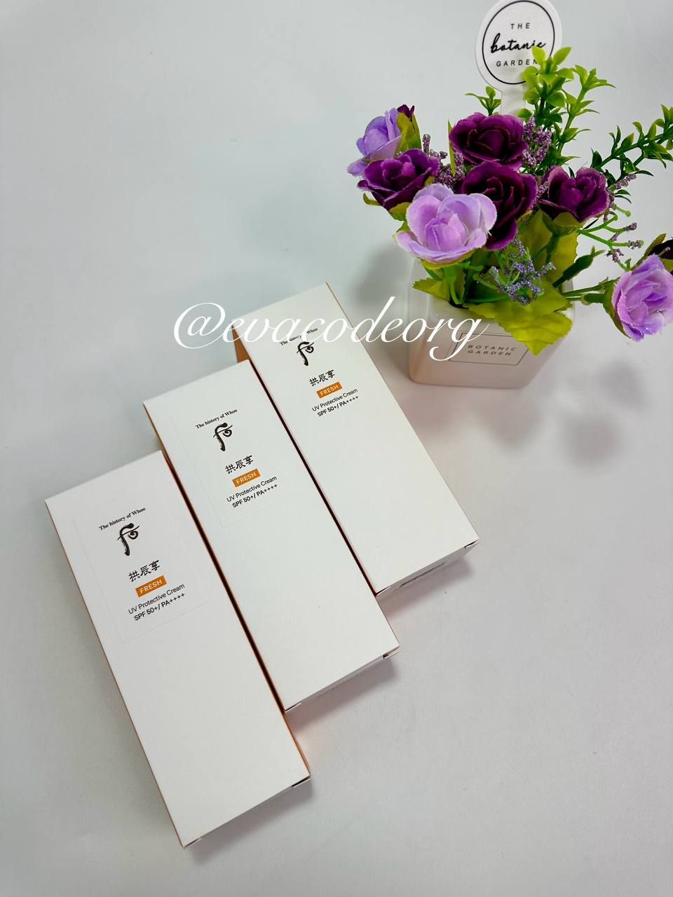 The history of Whoo FRESH UV Protective Cream Special Set (вес 300гр)