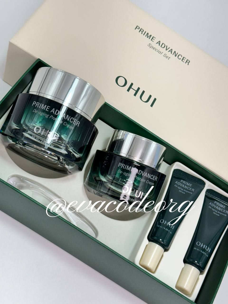 O HUI PRIME ADVANCER De-aging Protein Cream Special Set (вес 570 гр)
