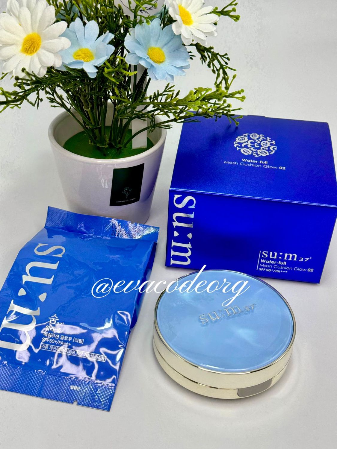 SU:M37 Water-full Mesh Cushion Glow  SPF50+/PA+++ (180гр)