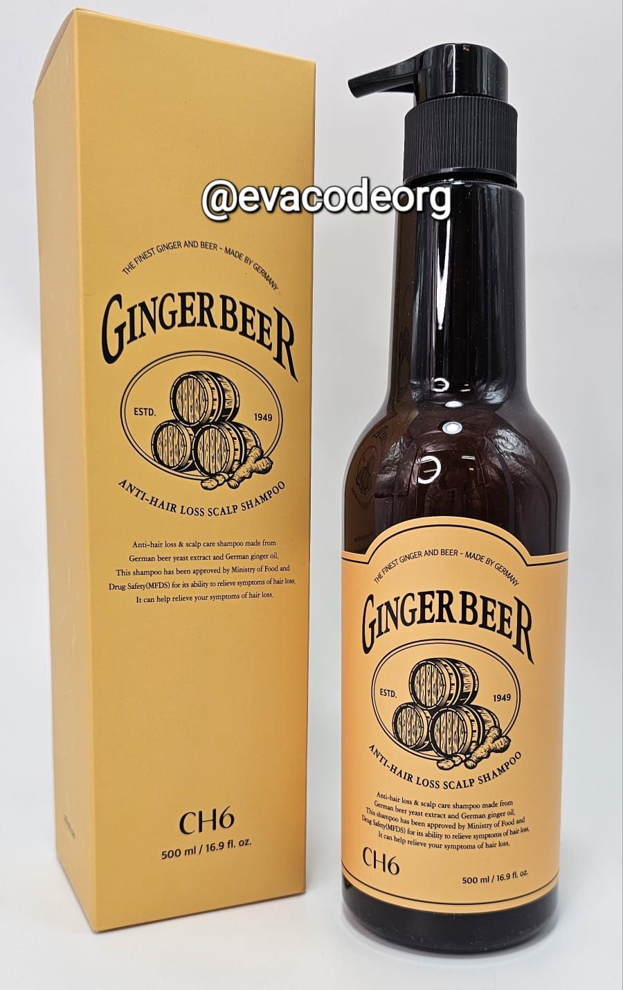RU CH6 Ginger Beer Anti-Hair Loss Scalp SHAMPOO (вес 610 гр)