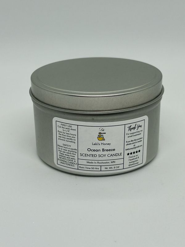 Ocean Breeze 8oz Candle