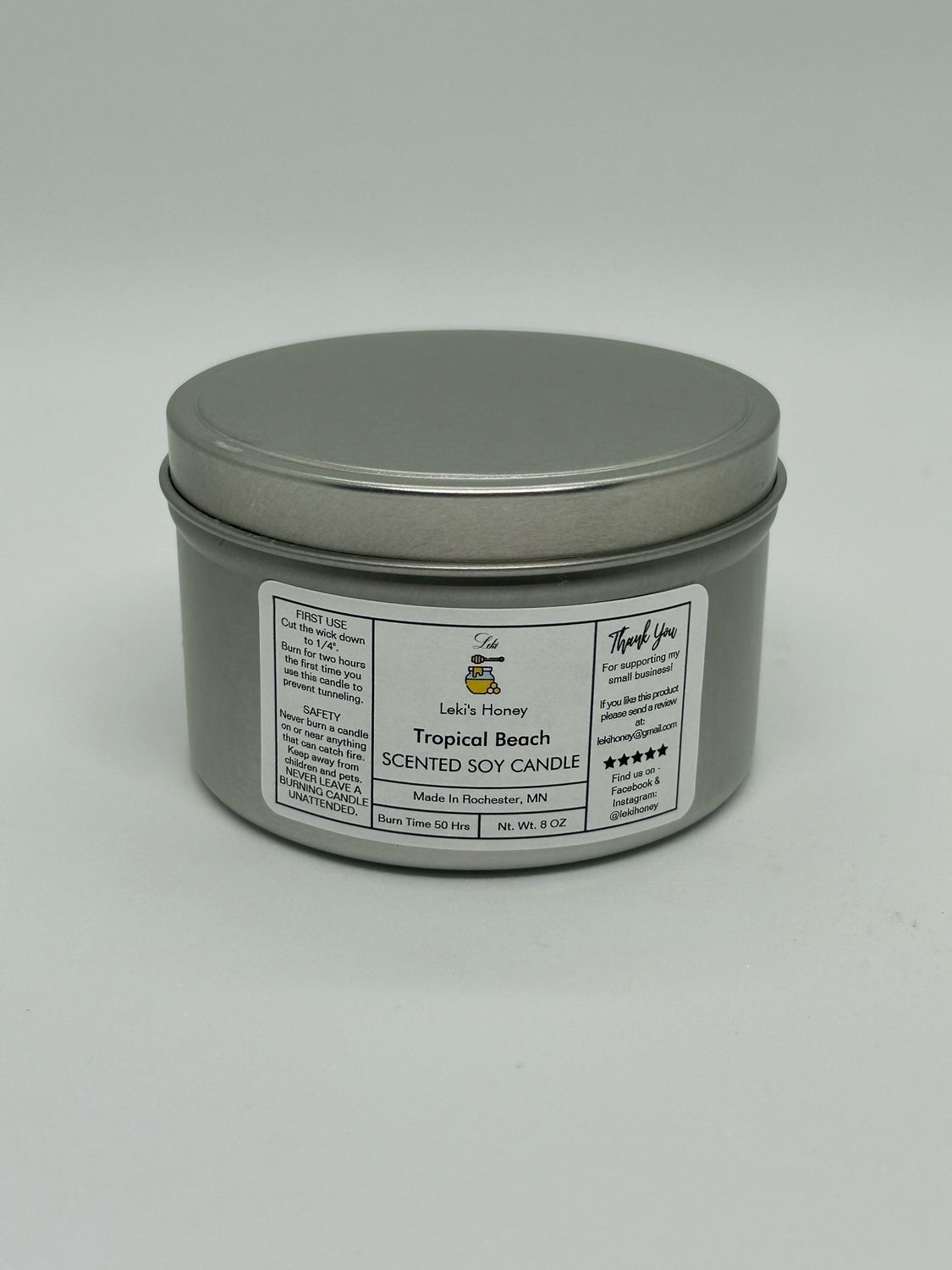 Tropical Beach 8oz Candle