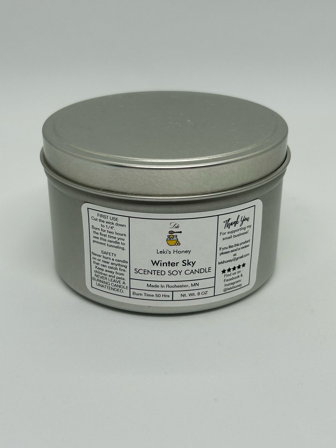 Winter Sky 8oz Candle