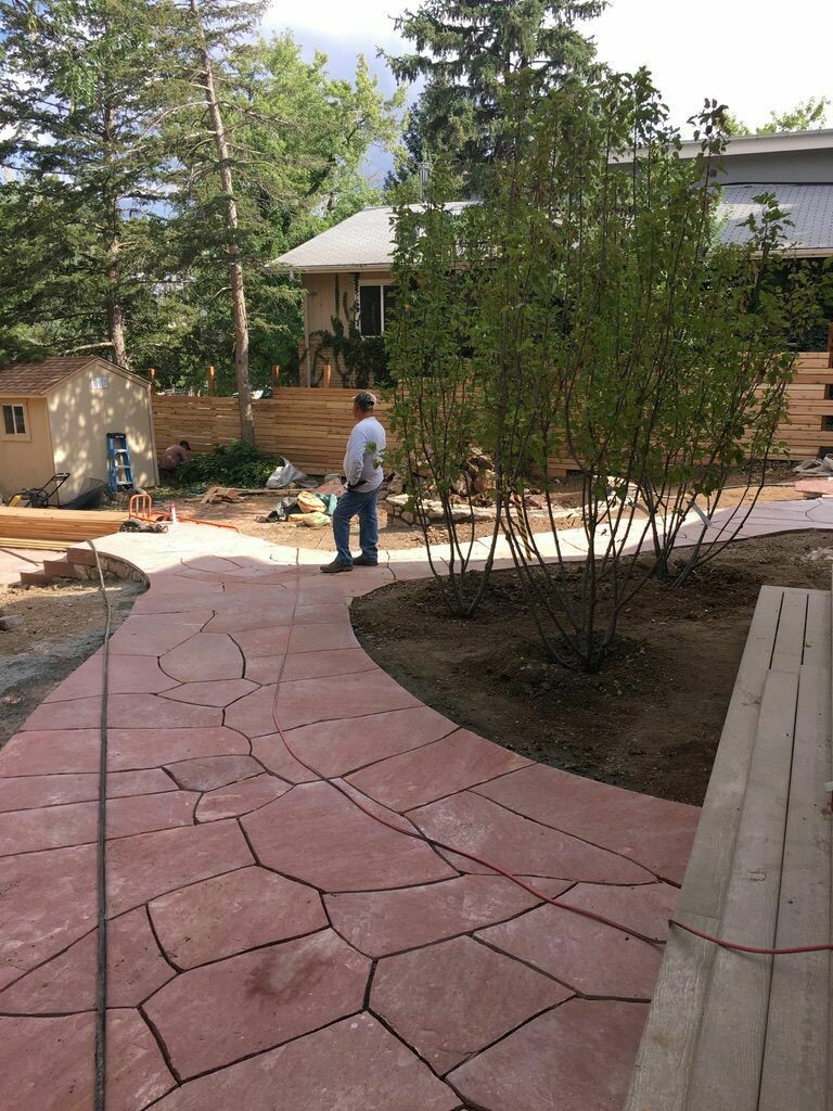 Colorado Red Dimensional Cut Flagstone Entry Way Colorado Red Dimensional Cut Flagstone Entry Way