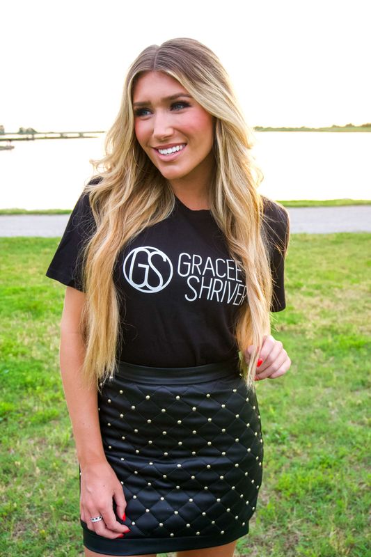 Gracee Shriver™ Black Logo Tee