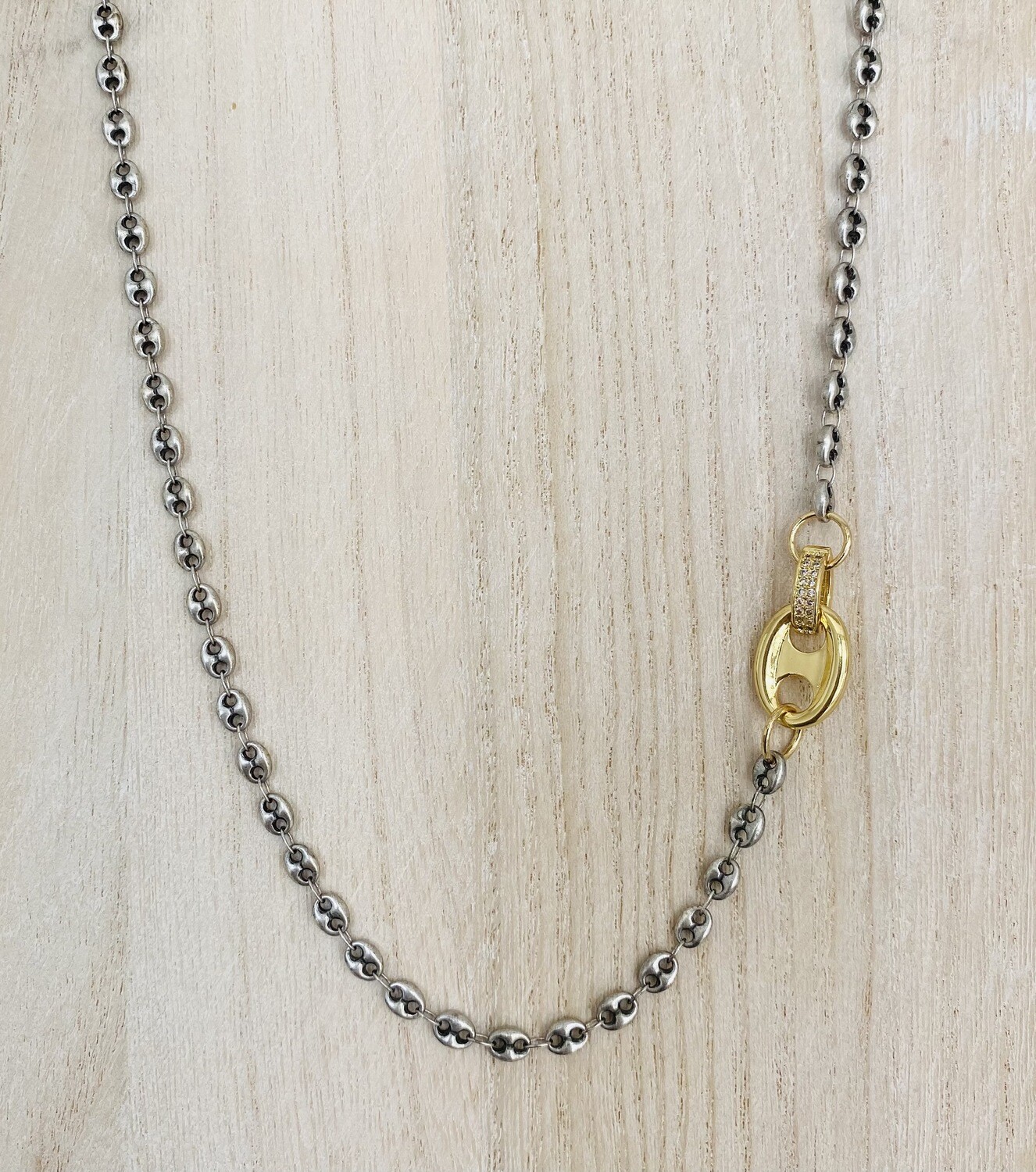 16&quot; Puff Chain &amp; Big Puff Clasp