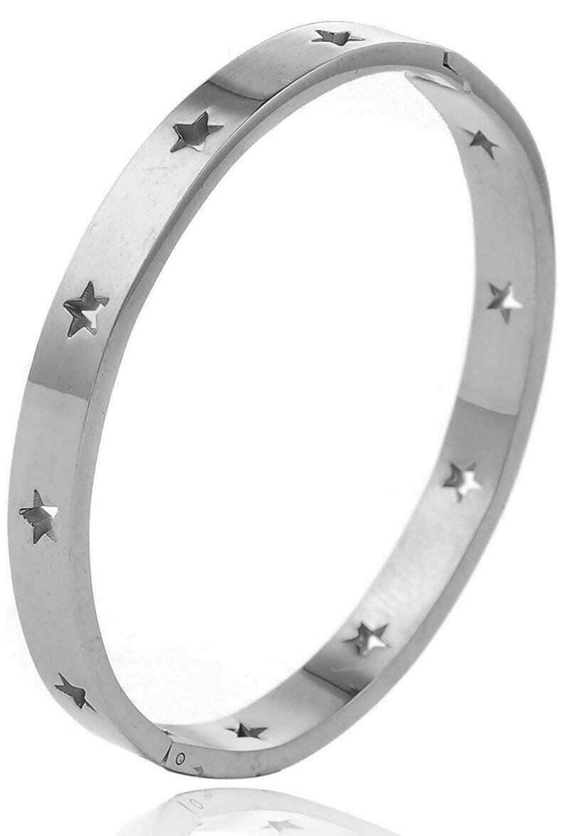 Stars Bangle - Silver