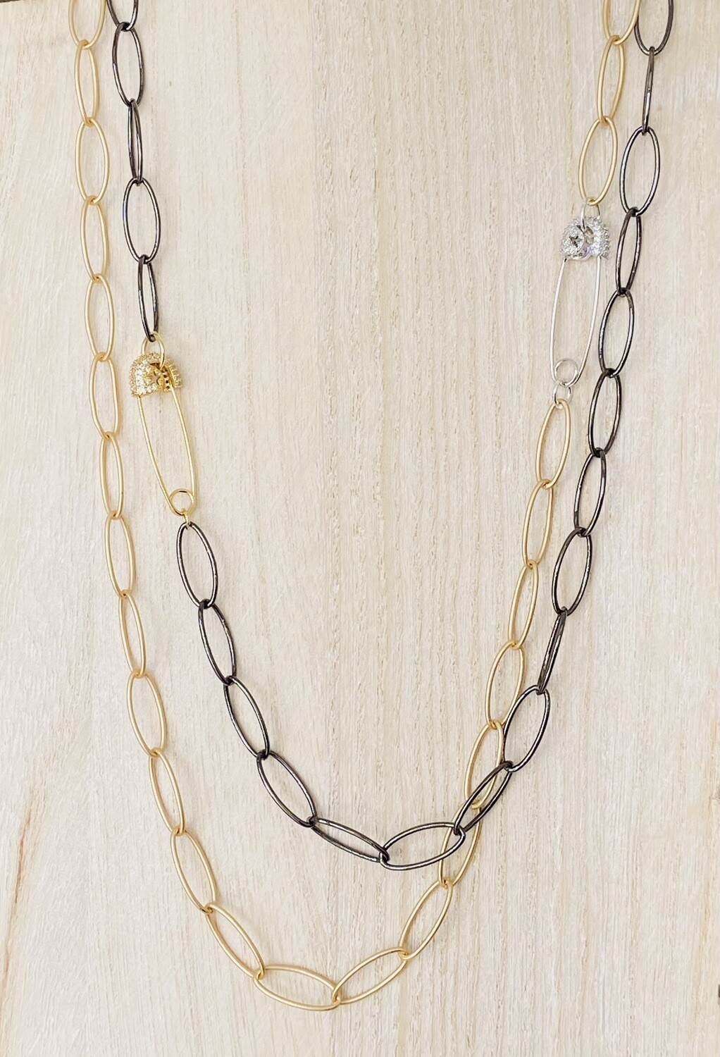 Safety Pin Necklace