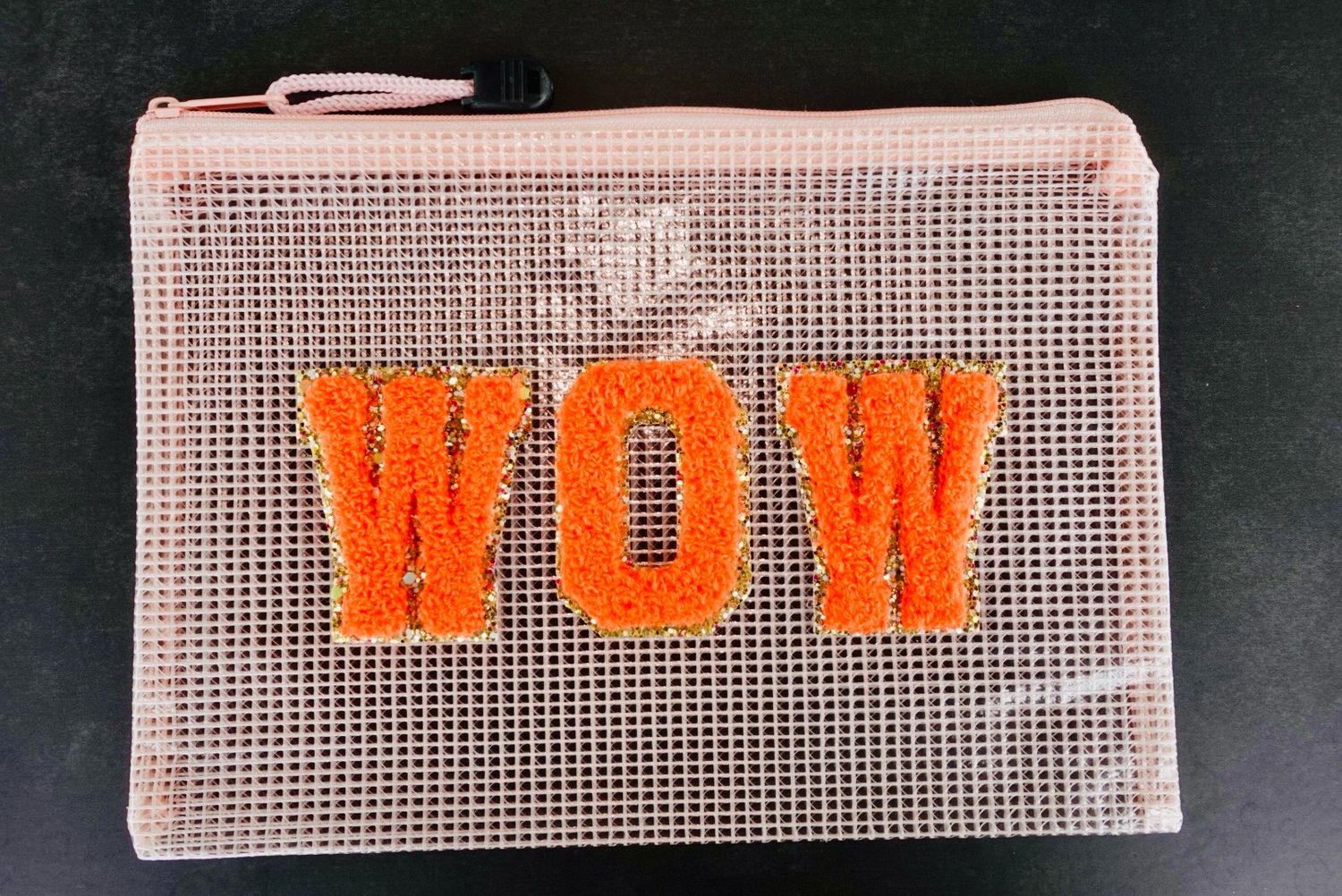 WOW Zipper Bag, Color: Orange