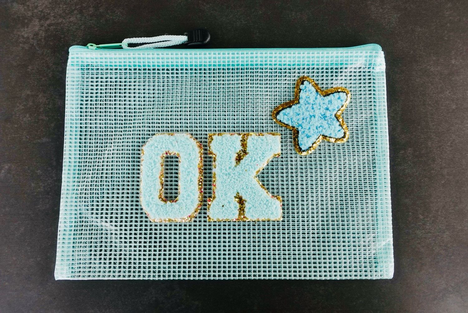 OK &amp; Star Zipper Bag, Color: Mint