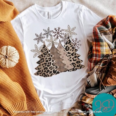 Christmas leopard trees