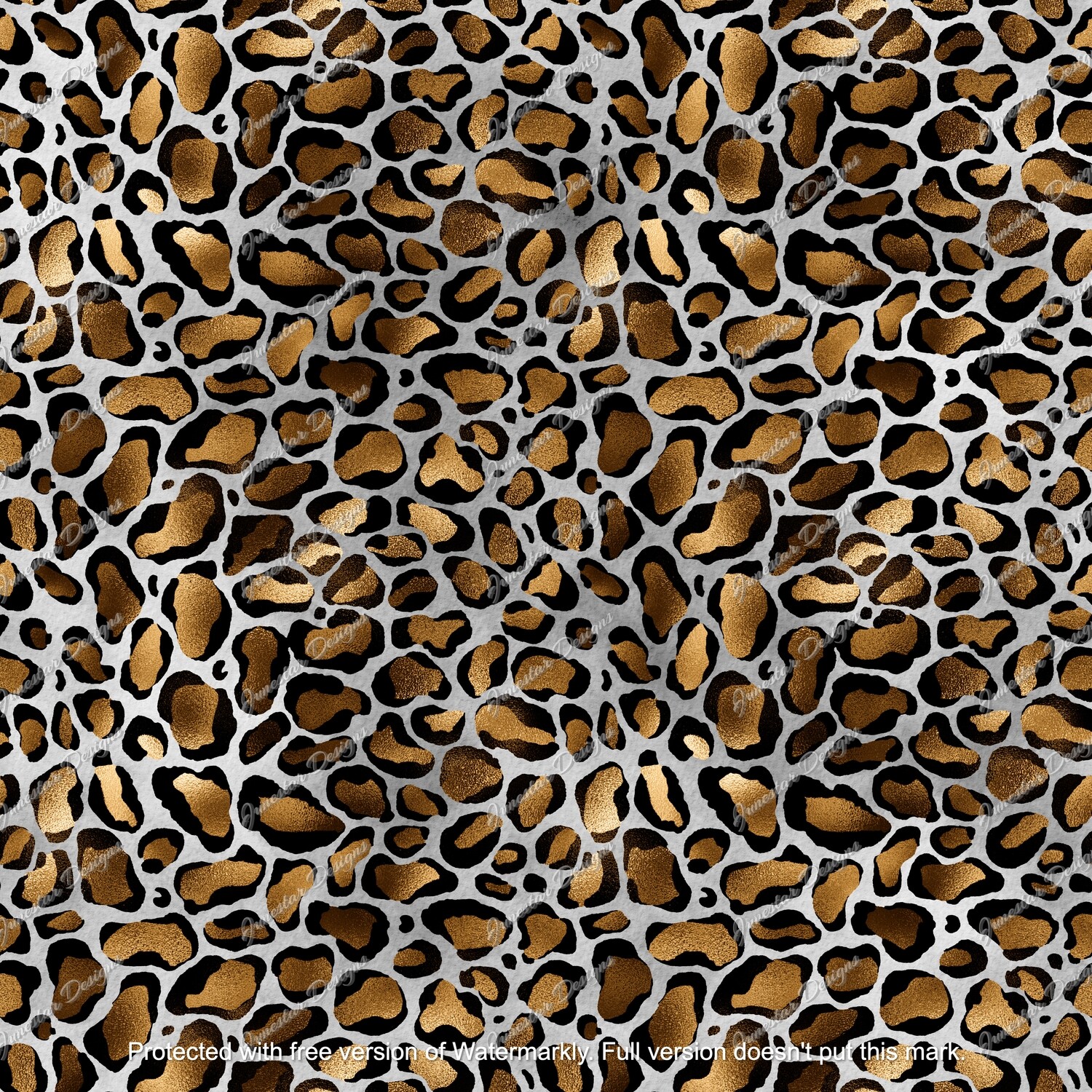 Gold leopard tumbler