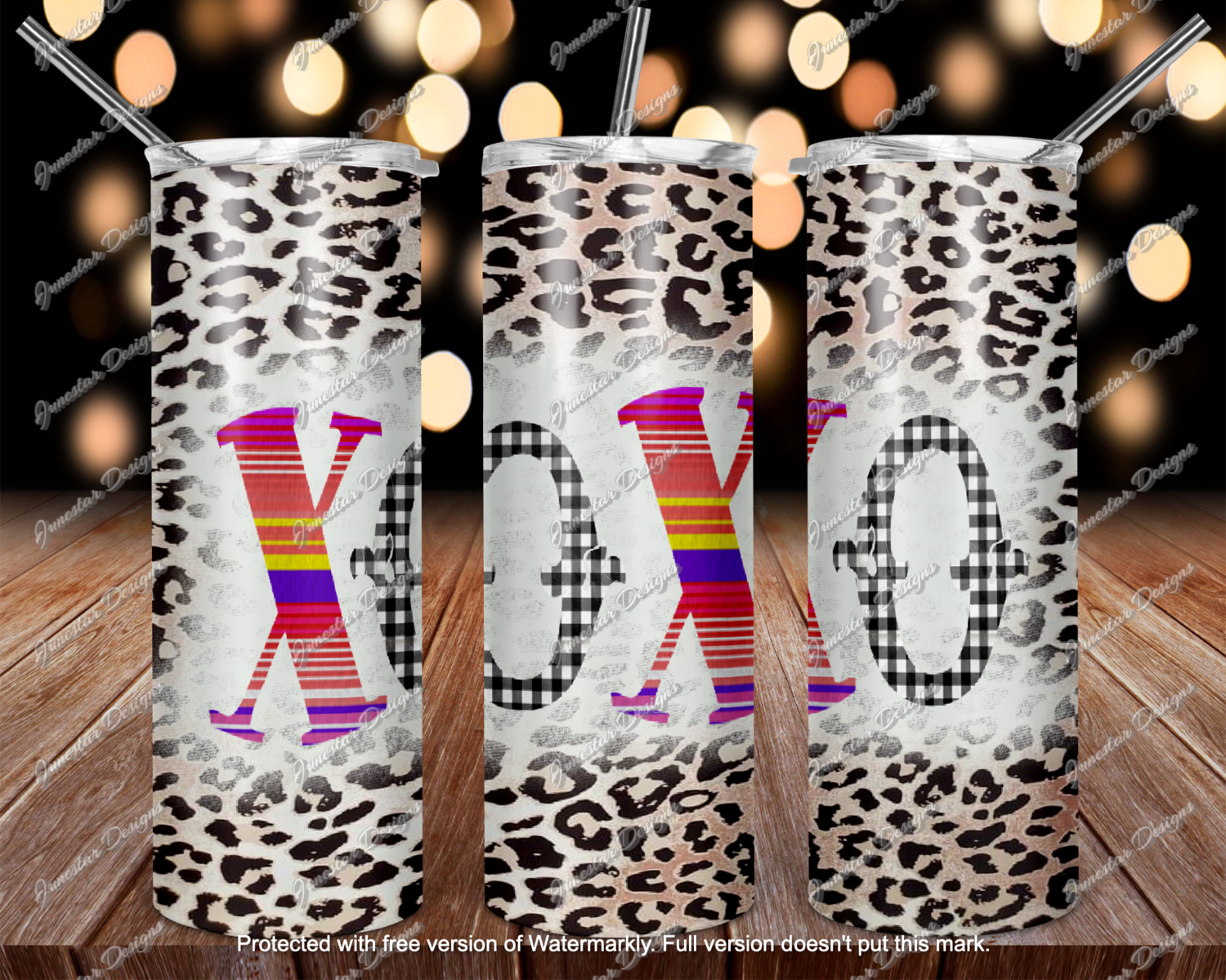 XOXO +leopard transfer
