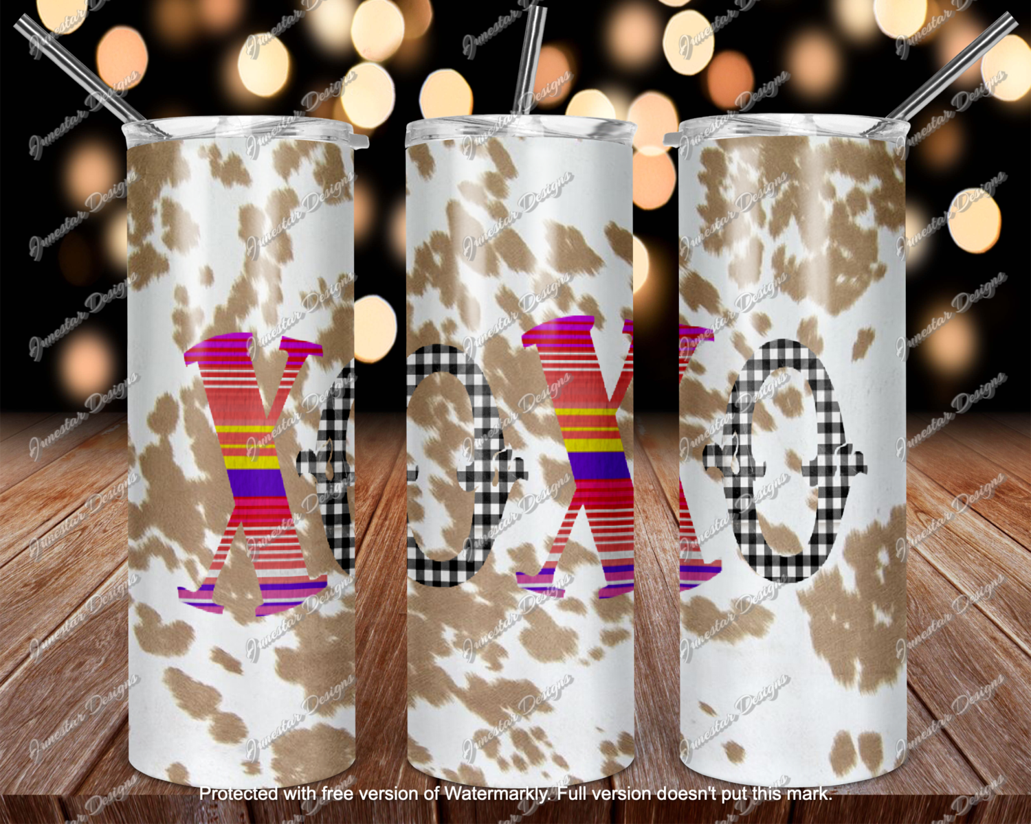 XOXO +cow hide transfer