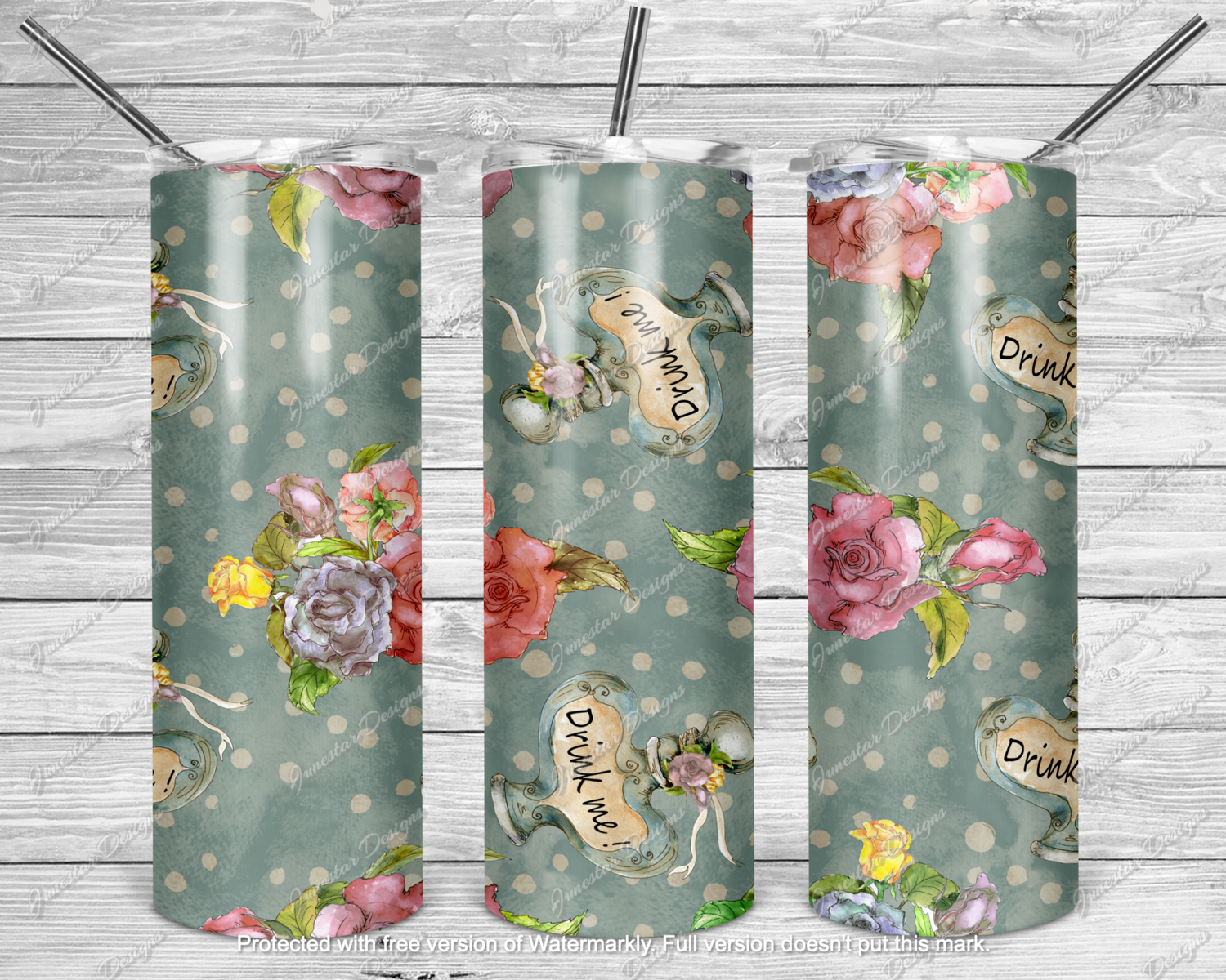 Alice and Wonderland (Drink me designs)