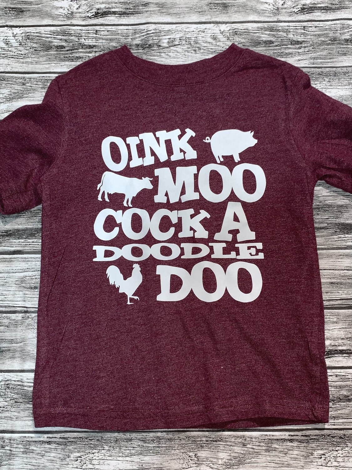 Oink Moo Cock a doodle doo