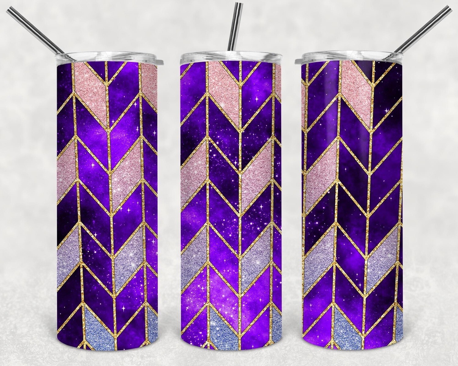 Chevron Tangram (6 colors) transfer