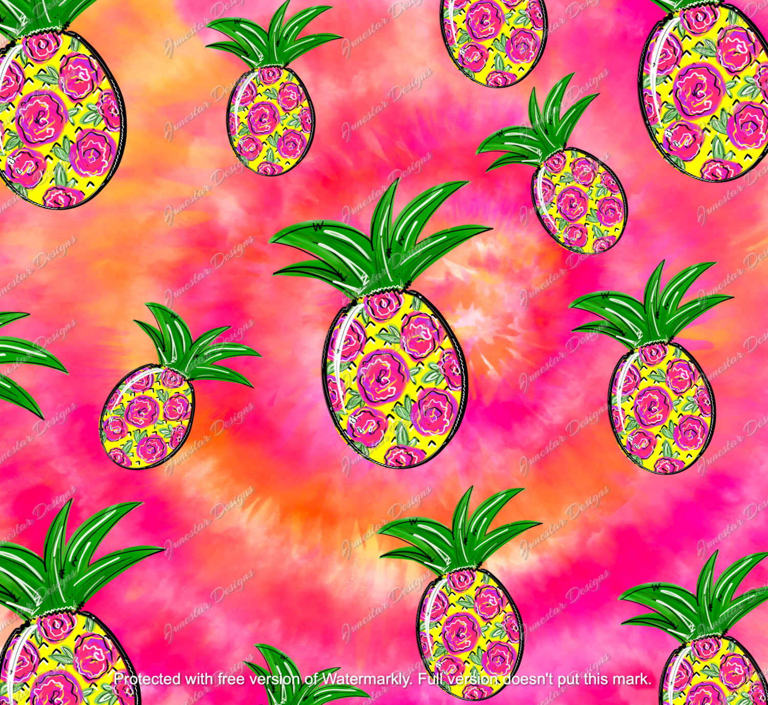 Pineapple tie dye