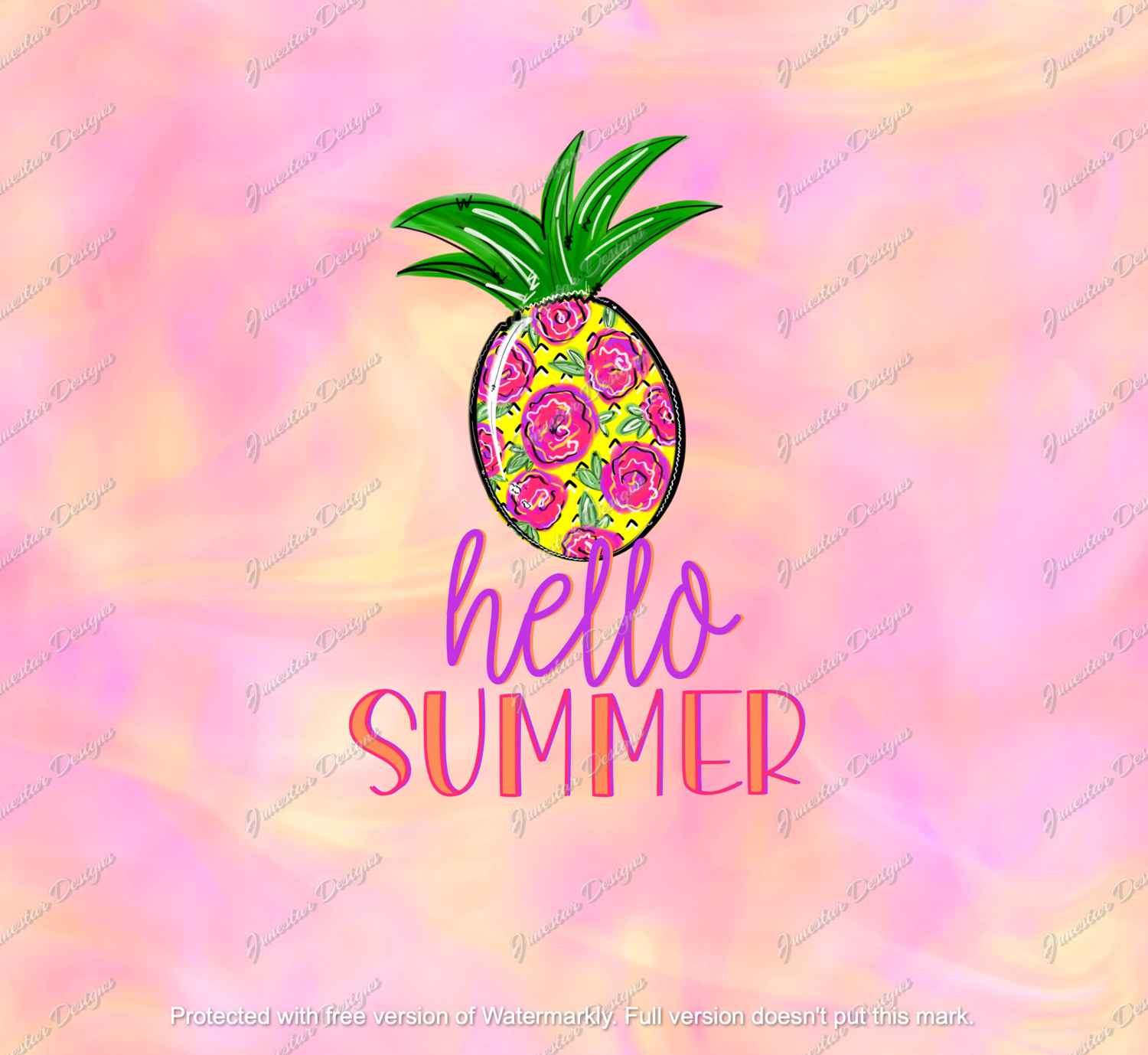Hello summer pineapple