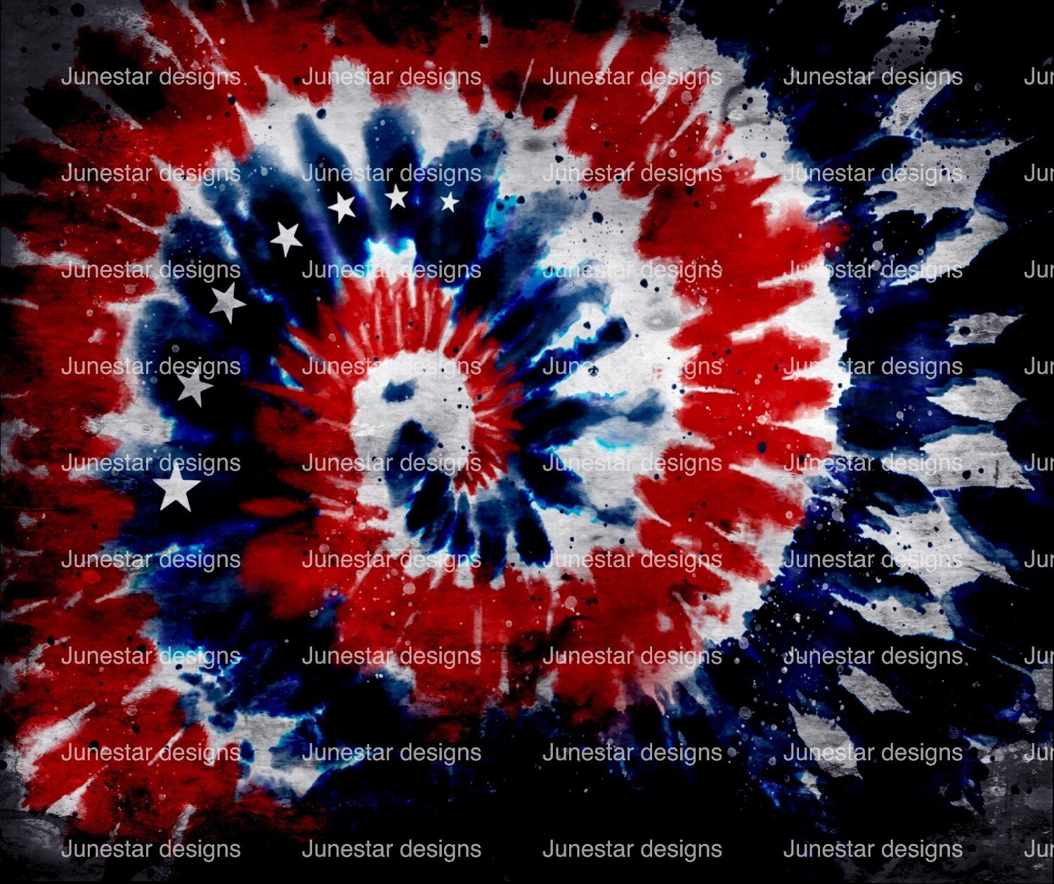 Red White &amp; Blue tie dye