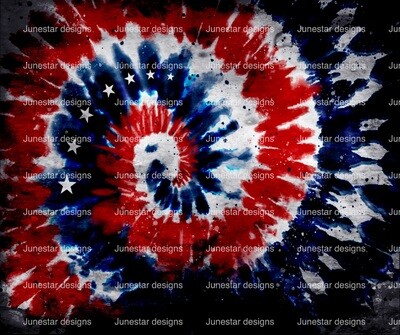 Red White &amp; Blue tie dye
