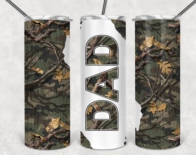 Camo dad tumbler