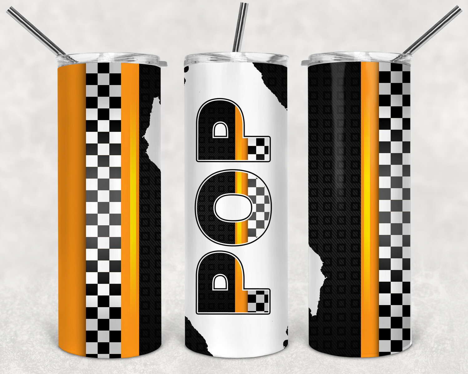 Pop racing tumbler transfer