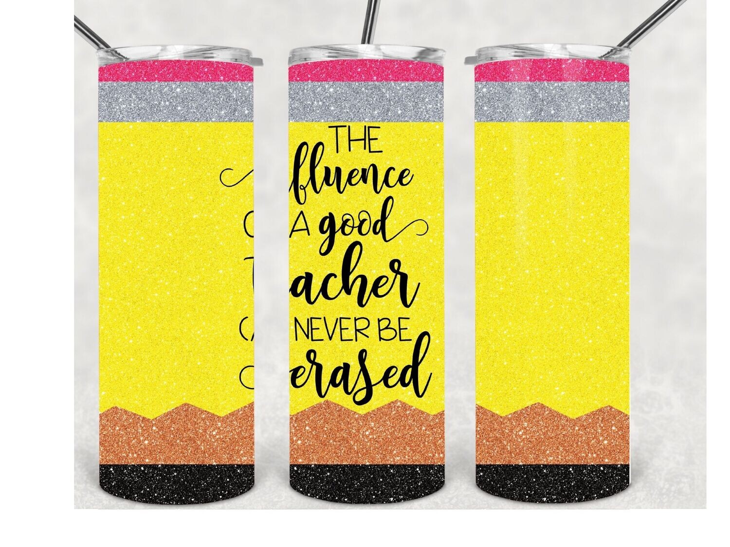 Teacher pencil tumbler