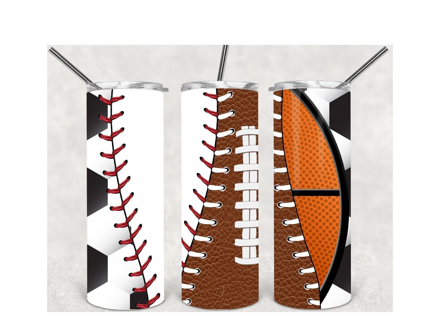 Soccer baseball football basketball tumbler