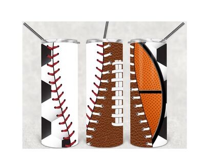 Soccer baseball football basketball tumbler