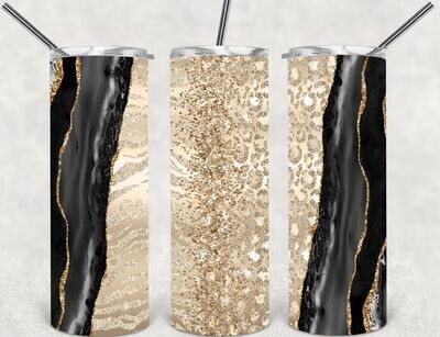Agate &amp; Leopard tumbler