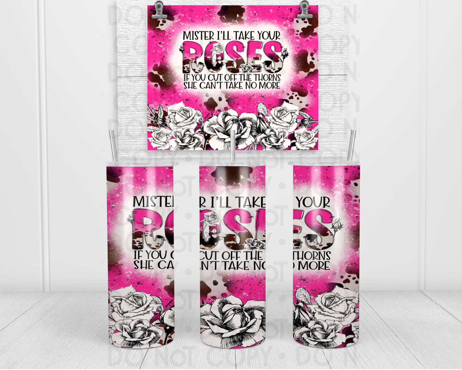 Roses tumbler