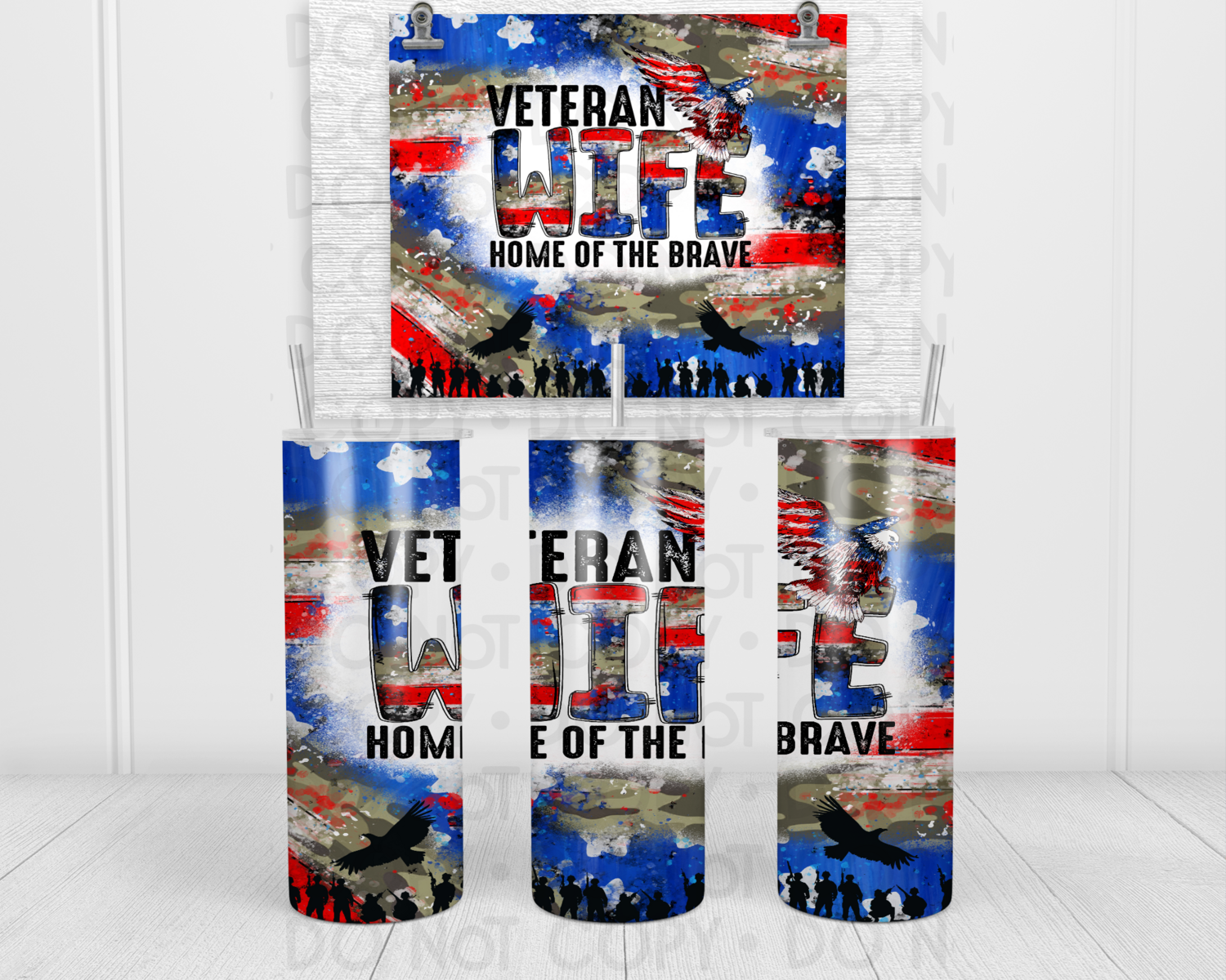 Veteran wife tumbler