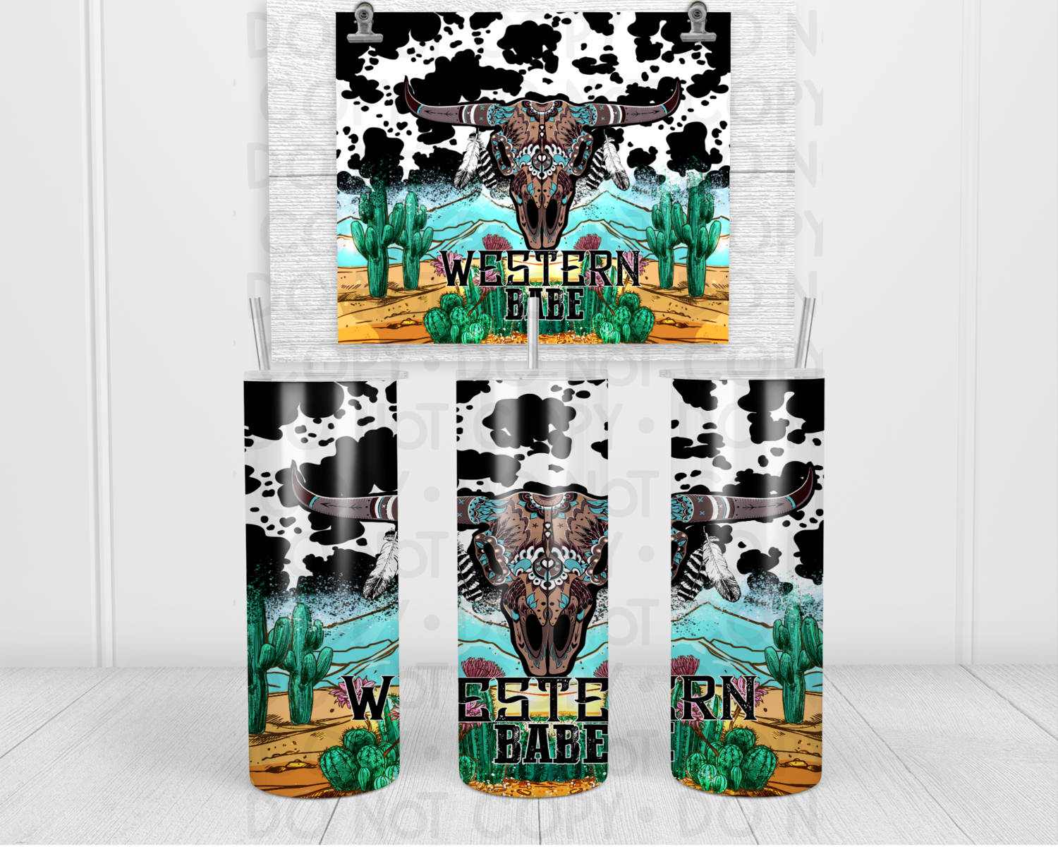 Western babe tumbler