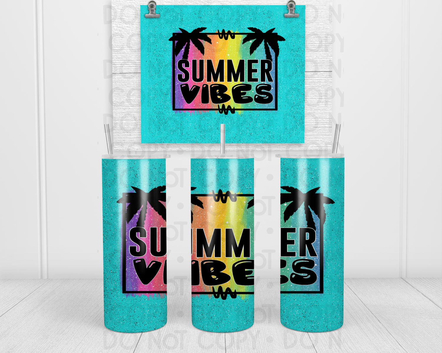 Summer vibes tumbler