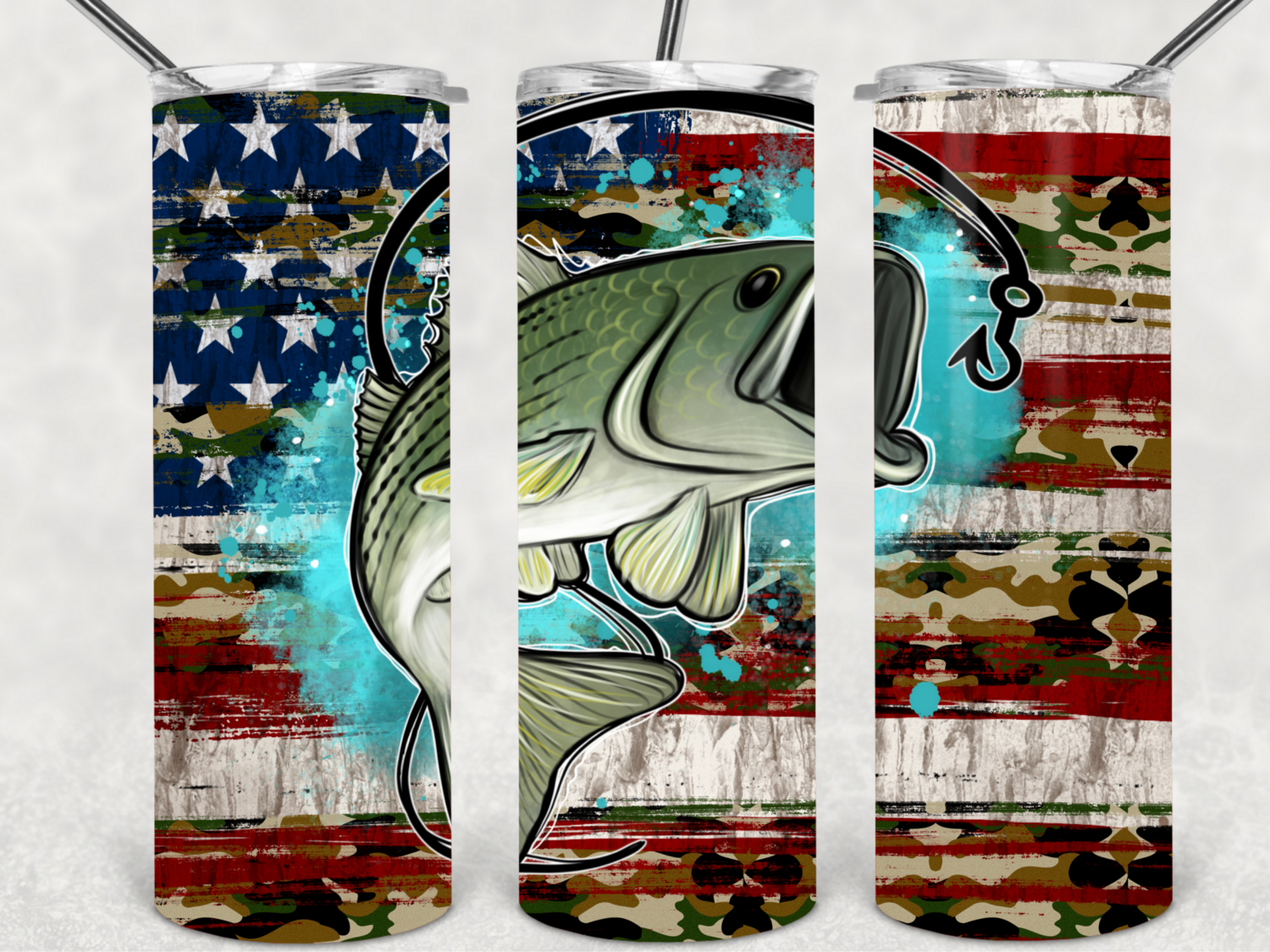 Fish camo flag