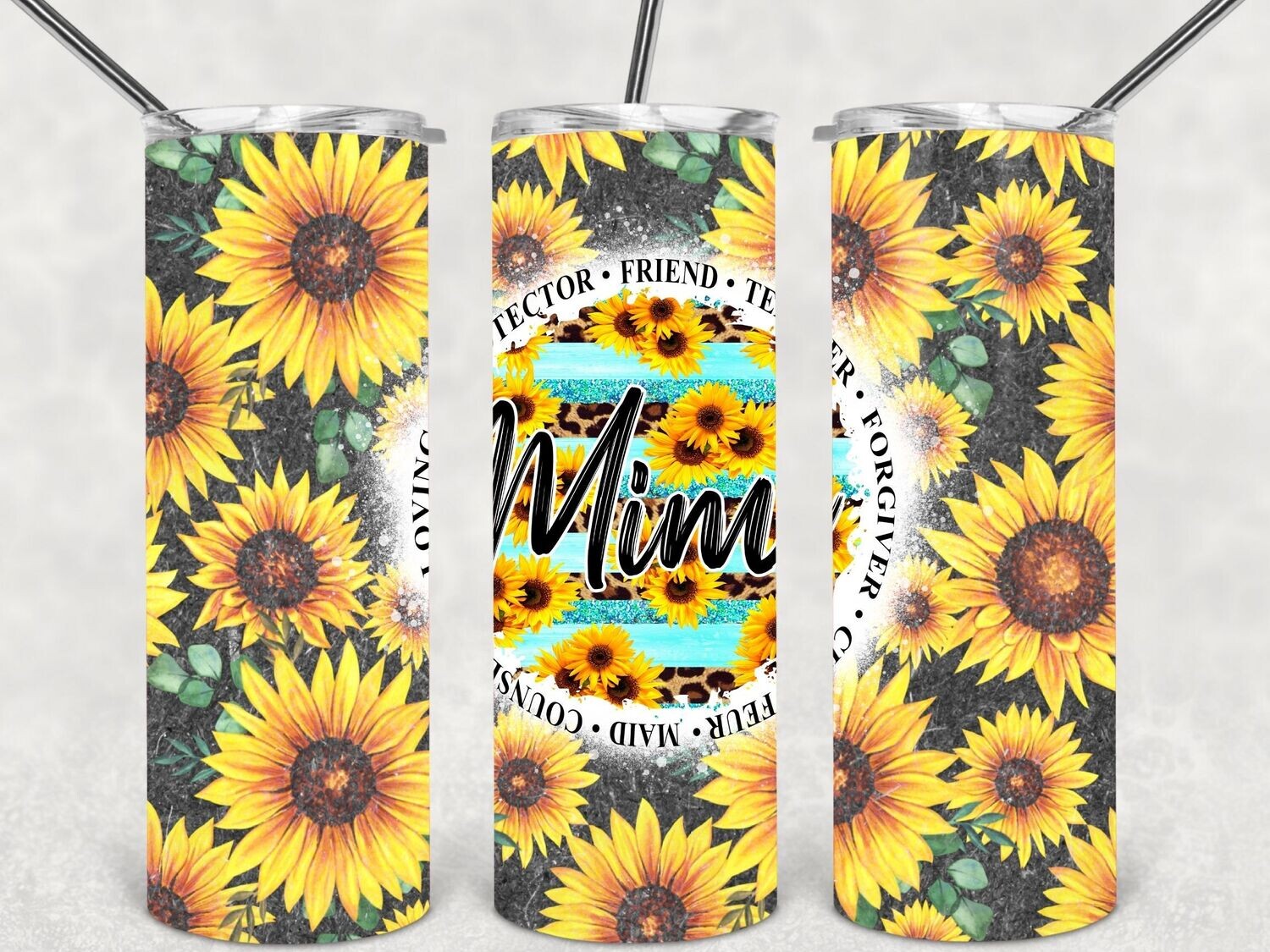 Sunflower mimi tumbler