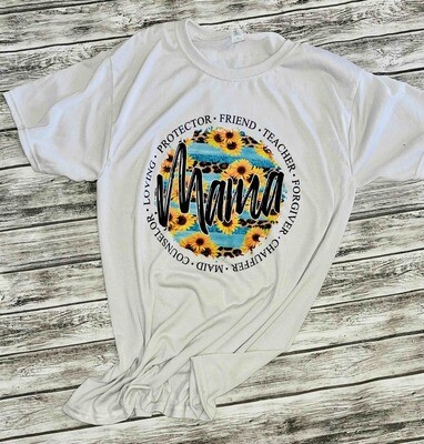 Mama sunflower shirt
