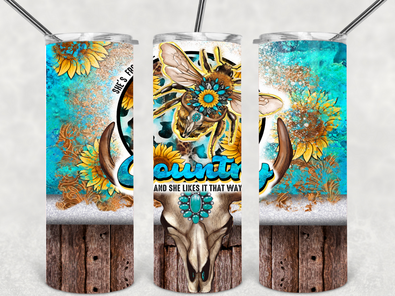 Country and she likes it tumbler