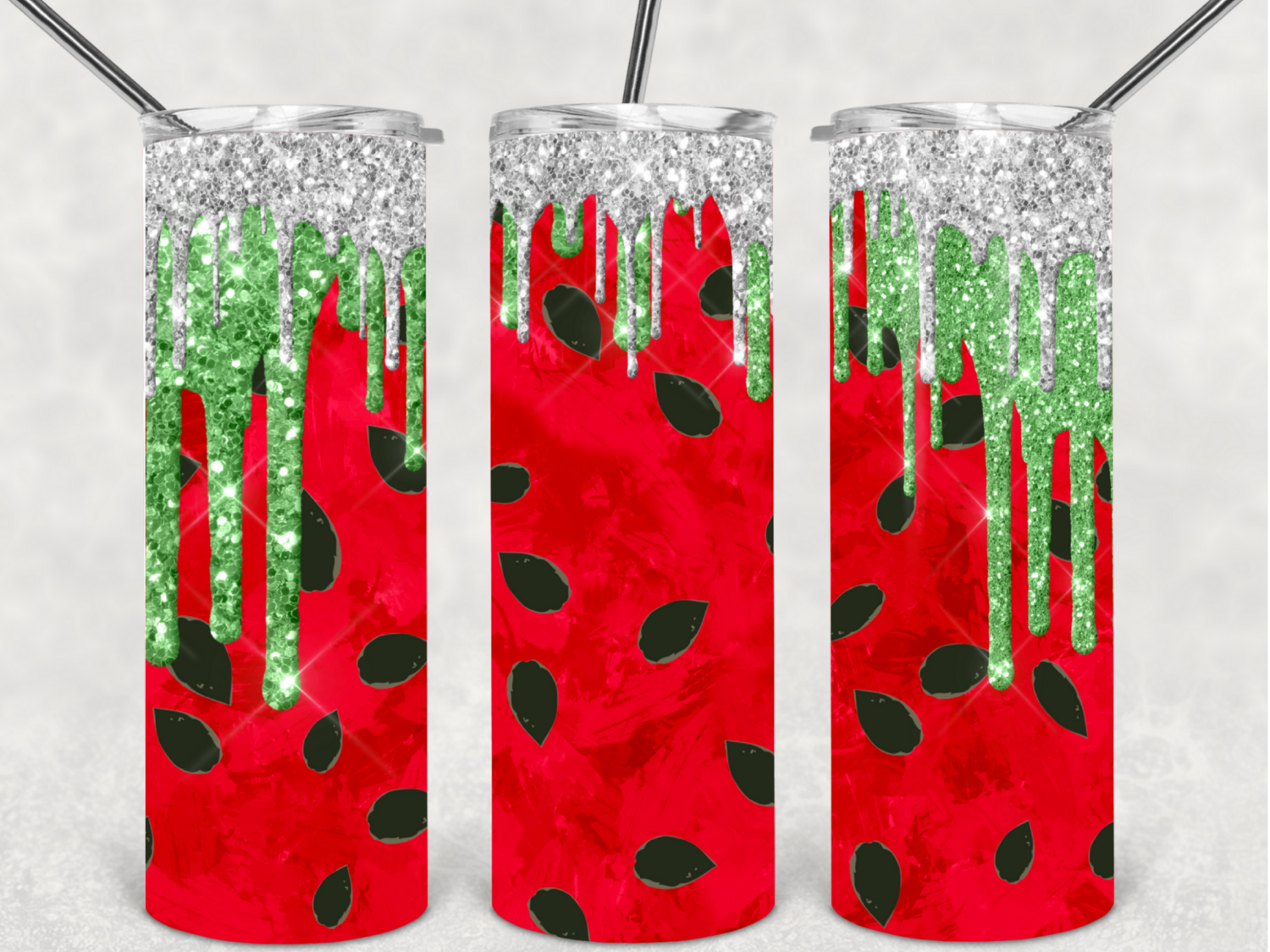 Red watermelon tumbler