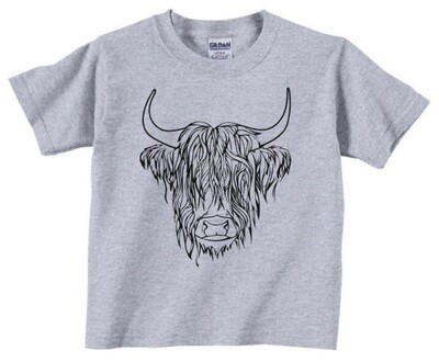 Youth- Highland cow (boy) shirt