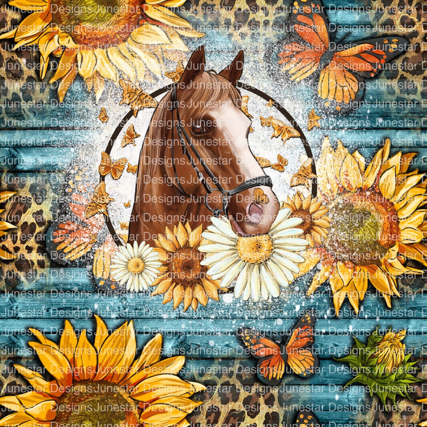Sunflower horse transfer